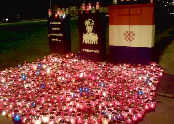 Zagreb Lights Up for Vukovar Remembrence Day