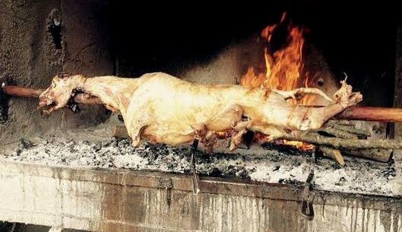 How to cook lamb on the spit Croatian style