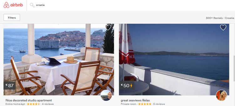 Airbnb Rentals in Croatia Up 122%