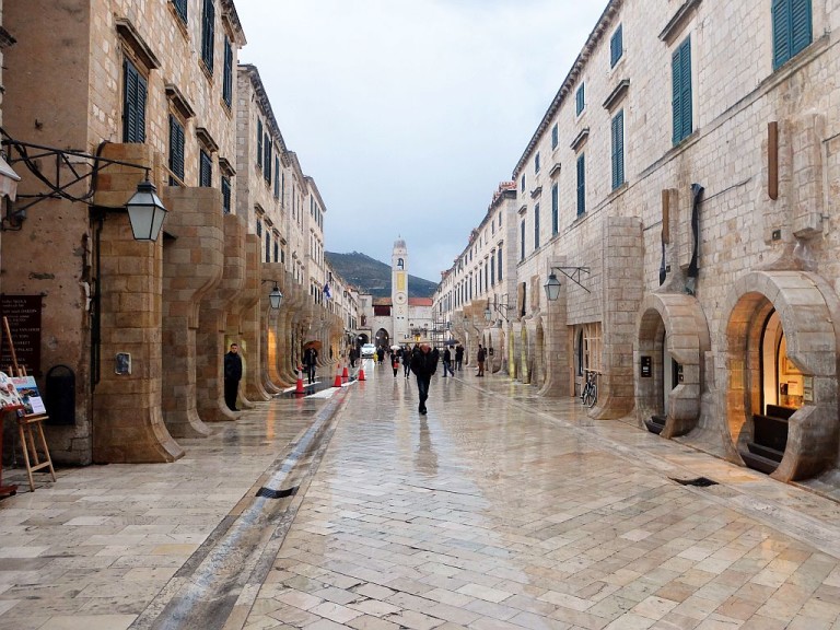 Dubrovnik's main street Stradun (photo credit: star wars dubrovnik)