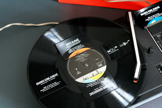 Croatian Design Creates Playable Business Cards from Old Vinyl Records