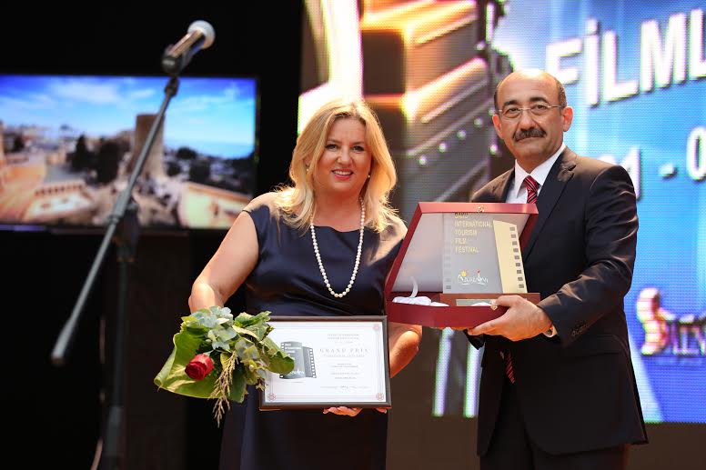Spomenka Saraga collected the award which was presented by Azerbaijan's Minister of Tourism and Tourism Abdulfas Garayev