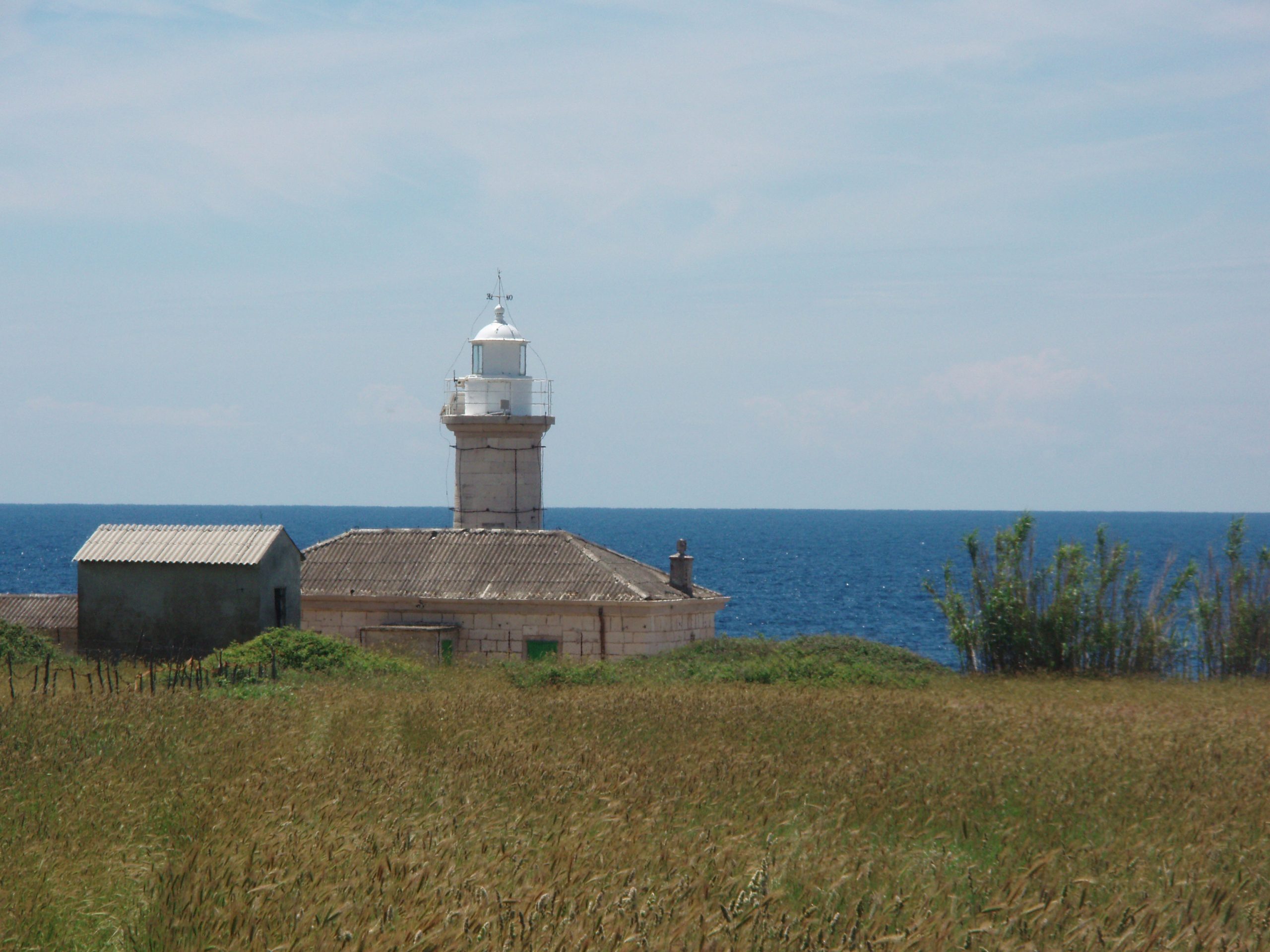 Vnetak Lighthouse on the southwestern part of Unije, automated and home to a flock of sheep. The poignant smell of sheep dung washes over you as you come near.