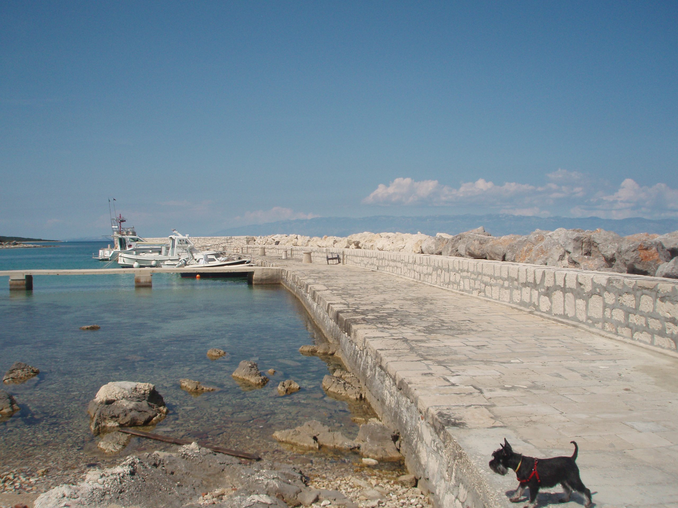 The pier in Silba’s harbour of Mul.