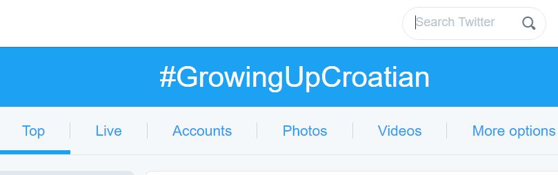 Hashtag #GrowingUpCroatian a Hit