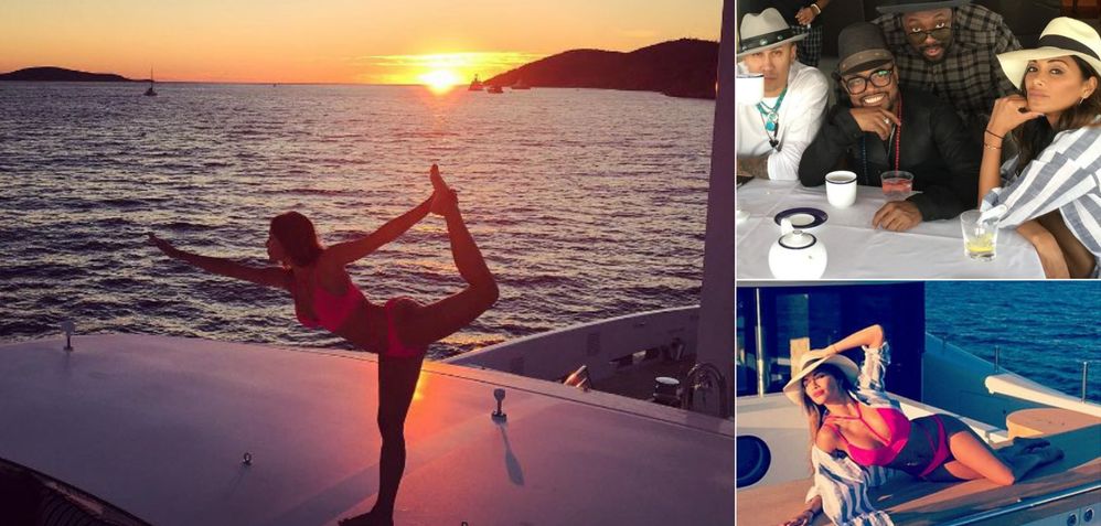 Nicole Scherzinger and The Black Eyed Pea together in Croatia (photo: Instagram)