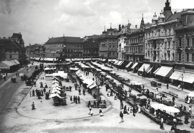 The old markets at Ban Jelačić Square (photo credit: trznice-zg.hr)