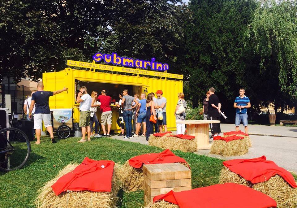 Submarine stand at the festival (photo credit: Zagreb Burger Festival)