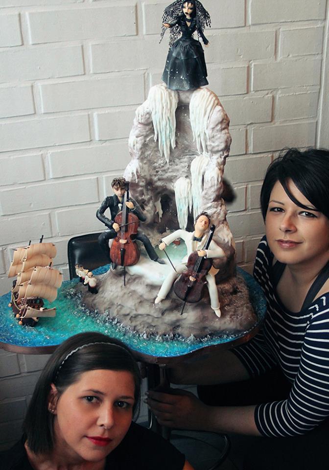 Lorita and Andrea's cake which got them to the finals (photo: TLC Hrvatska)