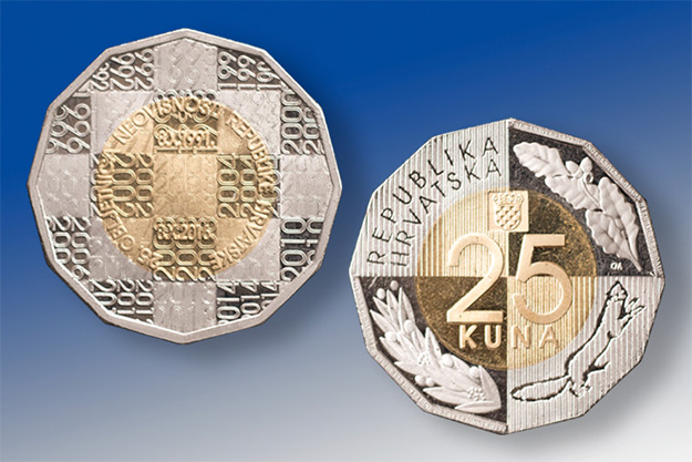 [PHOTO] New Coin Issued to Mark 25th Anniversary of Croatian Independence