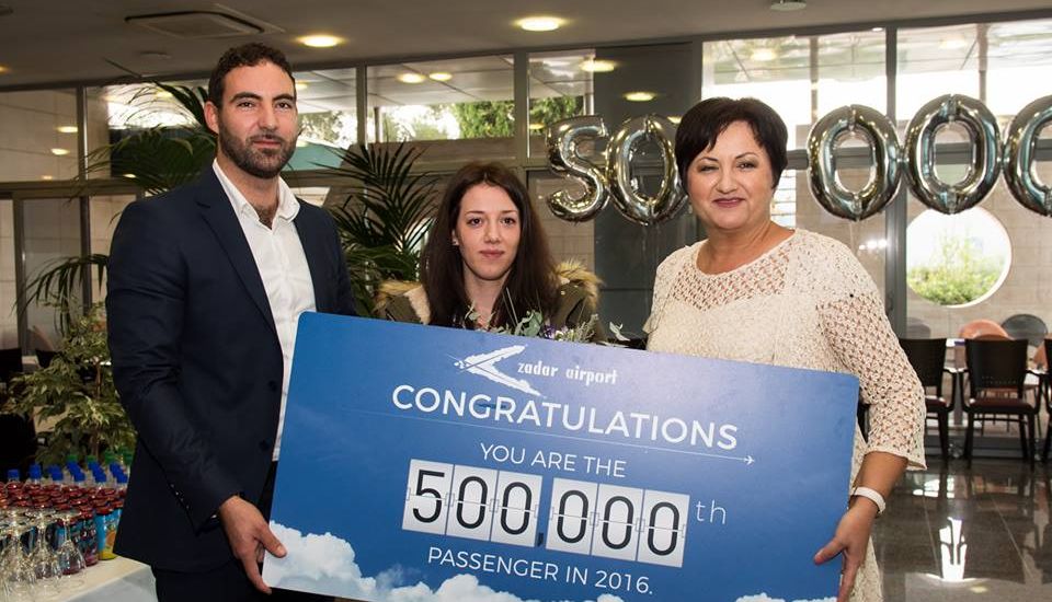 First Time in History Zadar Airport Welcomes 500,000th Passenger in a Year