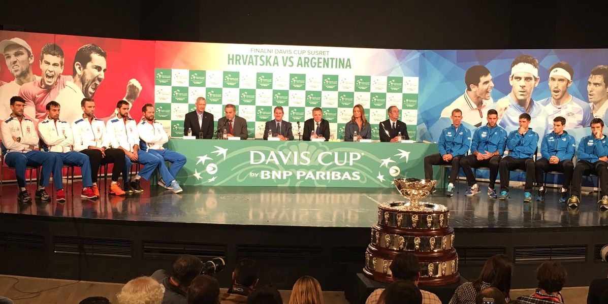 Draw was made in Zagreb on Thursday (photo credit: Davis Cup/Twitter)