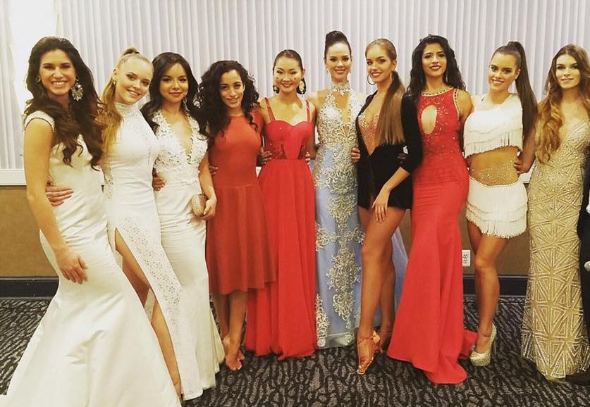 Miss Croatia (far left) with the TOP 10 finalists (photo credit: Miss World)