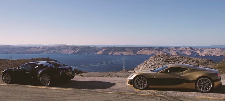 Rimac’s Concept_One Takes on a Bugatti Veyron on the Croatian Coast