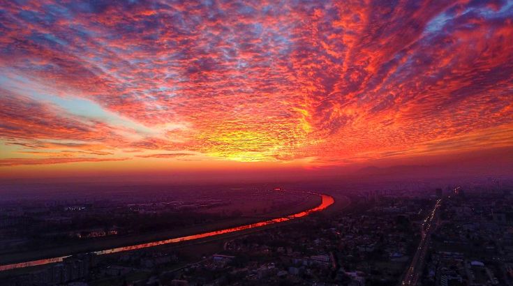 [PHOTOS] Stunning Sunset has Zagreb Locals Reaching for their Cameras