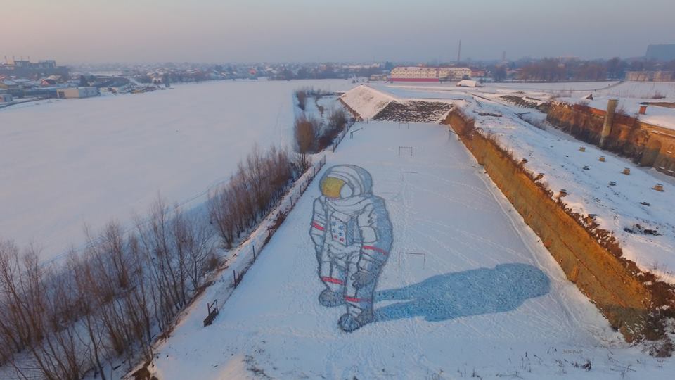 [PHOTO] Amazing 3D Street Art in the Snow in Croatia