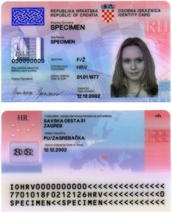 croatian id card travel