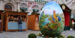 120 kg Decorated Croatian Egg on Display at Old Vienna Easter Market