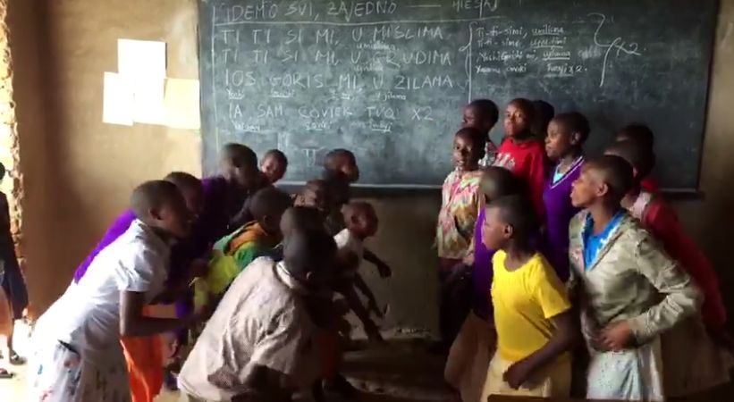 [VIDEO] African Orphans Learn Popular Croatian Song