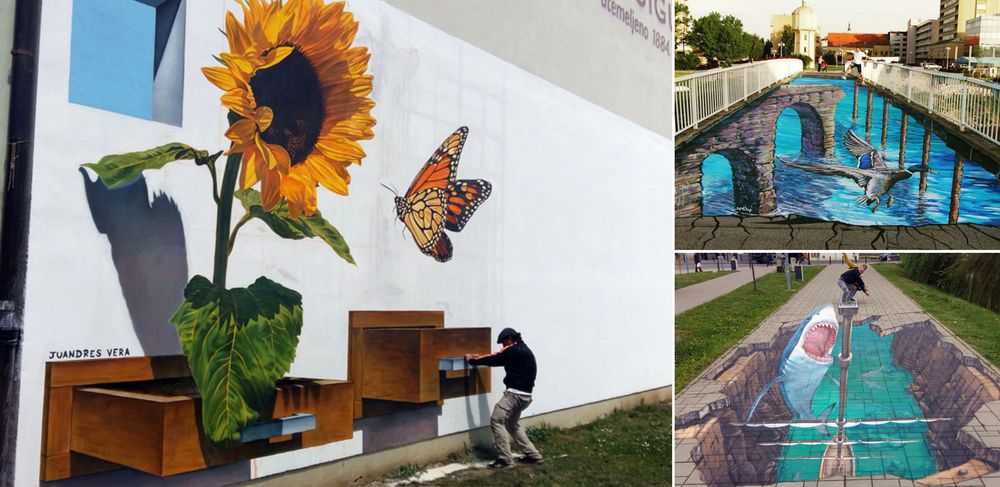 World’s Top 3D Street Artists Create Attractions in Vukovar