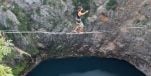 [VIDEO] Spectacular First Ever Slackline Across Red Lake in Imotski