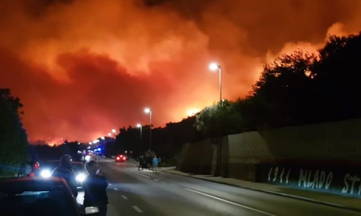 [VIDEO] Tourists Evacuated as New Blaze Starts in Tučepi