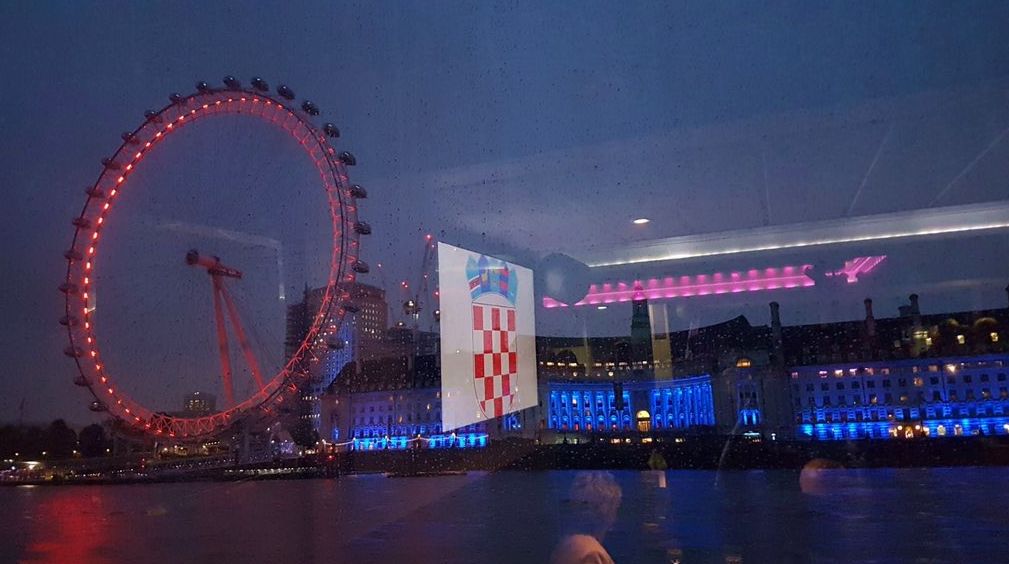 Croatians in London Celebrate Statehood Day on River Thames