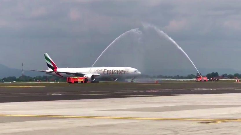 [VIDEO] First Emirates Flight Lands in Croatia
