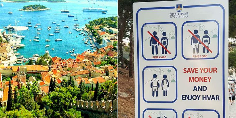 Tourists Warned About New Big Fines on Hvar Island