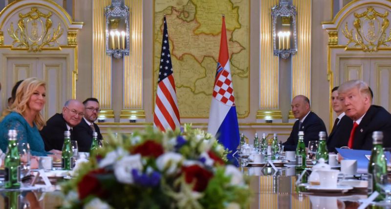 Croatian President Kolinda Grabar-Kitarović Meets US President Donald Trump