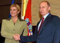 Croatian President Starts Official Visit to Russia With Putin Meeting