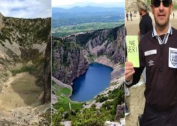 1,500 Turn Out to Watch Football Match at Bottom of Blue Lake