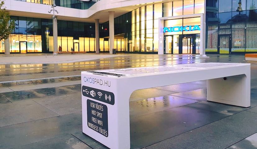 Nokia Install Croatian Smart Bench at HQ in Hungary