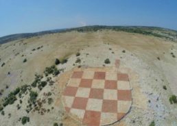Huge Traditional Dry Stone Wall Croatian Grb Unveiled on Rab Island