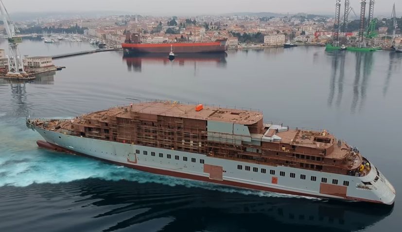 VIDEO: Timelapse of World’s First Discovery Yacht ‘Scenic Eclipse’ Built in Croatia