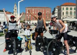 Kiwi Women Biking from Switzerland to New Zealand Arrive in Split