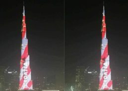World’s Tallest Building Lights Up in Croatian Colours