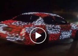 VIDEO: Red & White Checkered Lit Up Car a Hit in Zagreb