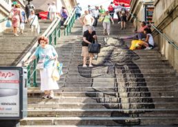PHOTOS: New Artistic Work on Steps to Zagreb’s Dolac Markets
