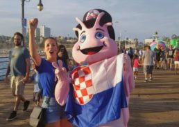 VIDEO: Santa Monica Supporting Croatia All the Way