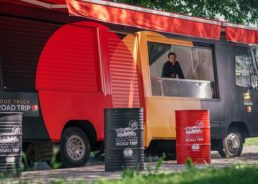 Food Truck with Local Specialties Touring Croatia