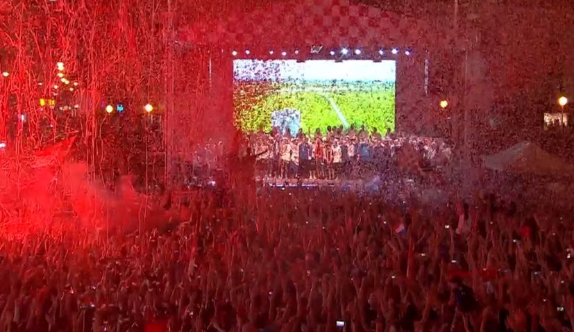 Half a Million People Welcome Croatian World Cup Team Home in Zagreb