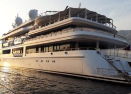 One of the World’s Biggest Superyachts Visits Korčula Island