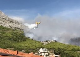 VIDEO: Wildfire Breaks Out Near Omiš on Dalmatian Coast