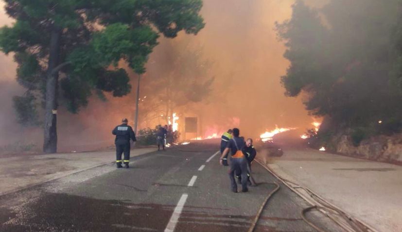 VIDEO: Big wildfire breaks out in Pelješac in Southern Dalmatia