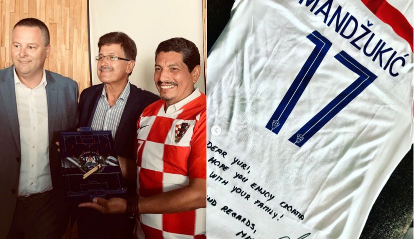 World Cup Photographer Yuri Cortez Presented with Gifts in Opatija