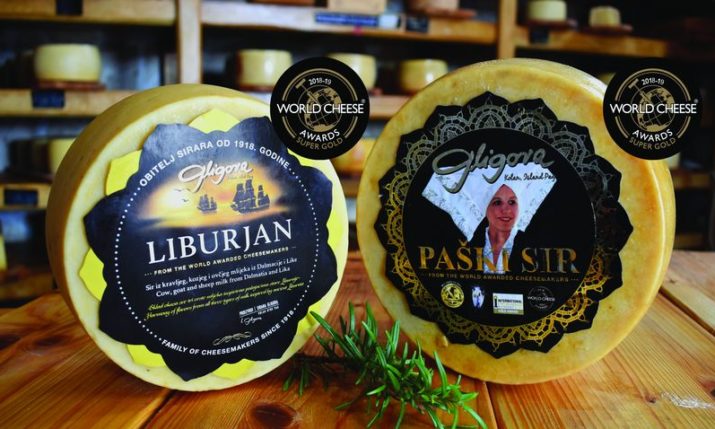 Two Croatian cheeses win Super Gold award at 2018 World Cheese Awards