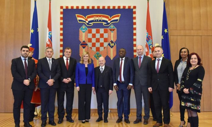 Croatian president receives  World Business Angels delegation after office opening in N-W Croatia