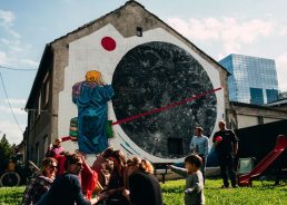 Impressive mural brings small Zagreb park back to life