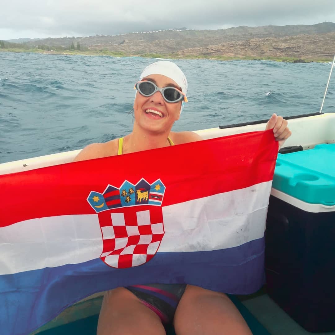 Swimmer Dina Levačić arrives in New Zealand where she aims to make Croatian history